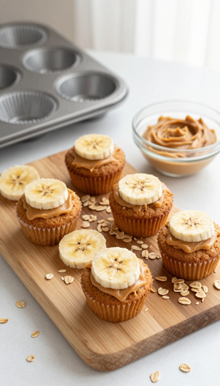 3. Peanut Butter Banana Oat Pupcakes